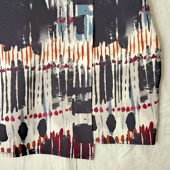 Abercrombie and Fitch Abstract Patterned Sleeveless Scuba Dress - Picture 11 of 12